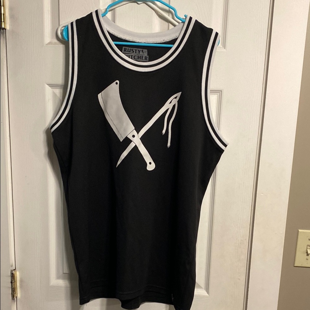 Rusty Butcher Black Jersey Tank